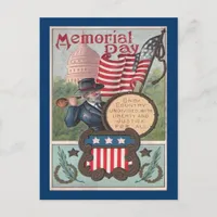 Vintage Memorial Day - One Country, ZSSG Postcard