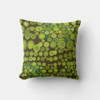 Modern Style Abstract Dots Earthy Green Cushions