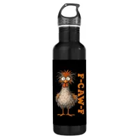 F-Caw-F-Chicken Eagerlys Colorful Funny Rooster Me Stainless Steel Water Bottle