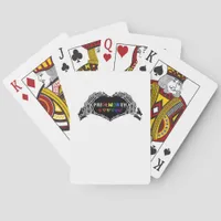 Month Skeleton Heart Hands LGBTQIA Creative Style Poker Cards