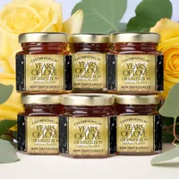 Elegant 27th Music Wedding Anniversary Celebration Honey Jar Favors