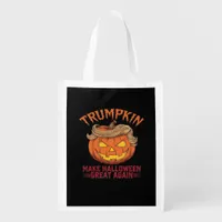 Trumpkin Make Halloween Great Again - Sarcastic Sa Grocery Bag