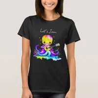 Let's Jam  | Octopus Playing Acoustic Guitar T-Shirt