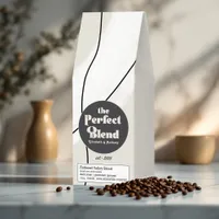 The Perfect Blend Modern Boho Wedding Roasted Coffee