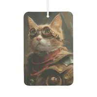 Steampunk Orange Cat Funny Gift Air Freshener