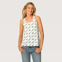 Vintage Rose Pattern - Tank Top