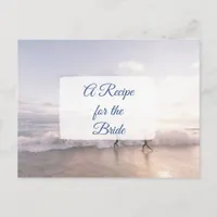 A Recipe For the Bride Wedding Recipe Card