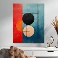 Modern Abstract Geometric Shapes Wall Art Acrylic Photo Tile