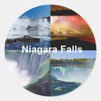 Niagara Falls New York Photo Views Classic Round Sticker