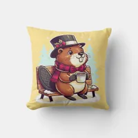 Cozy Critter: Adorable Beaver Pillow for Ultimate 