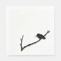 Paper Napkin - Hummingbird Silhouette on Branch