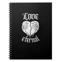 Skeleton Hands Heart Gothic Classic  Notebook