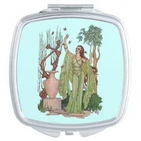 Goddess of Spring Vanity Mirror