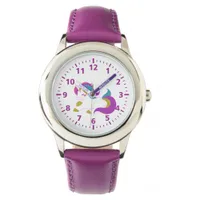 Unicorn pink purple white cute watch