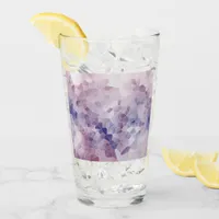 Purple Designed Drinking Glass