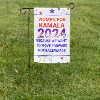 Women for Kamala Harris 2024 Election Garden Flag