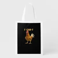 F-Caw-F Chicken Essential Creative Graphic Grocery Bag