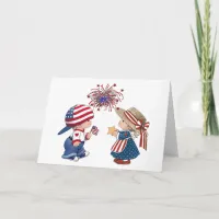 Vintage Happy Birthday America Card