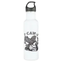 Gothic Funny F-Caw-F Humor Crow Essential Retro St Stainless Steel Water Bottle