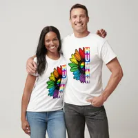 Human Colorful Flower T-Shirt