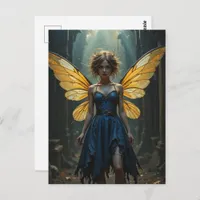 Fairy in a Denim Dress Postcard