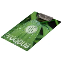 Raindrops Green Grass Business Clipboard