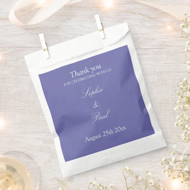 Elegant Lavender Wedding Thank You Favor Bags