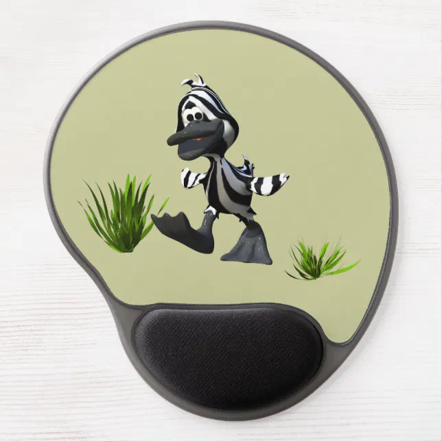 Cute Cartoon Zebra Duck Gel Mouse Pad