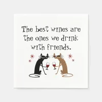 The Best Wines We Drink With Friends Napkins