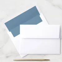 Dusty Blue Wedding Matching Envelope Liner