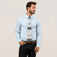 Thank You Teacher Custom Name and Message Neck Tie