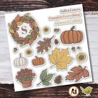 Cute Fall Sticker Pack