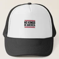 No Kings In America USA Minimal Clean Trucker Hat