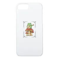 Mushroom Frog Goblincore Mycology Artistic Design iPhone 8/7 Case