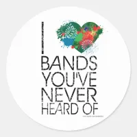 Music Snob Classic Round Sticker