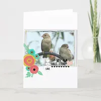 Sparrow Valentine Holiday Card