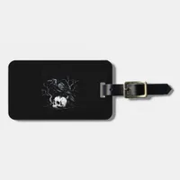 Crow, F-Caw-F Bird Moon Gothic Adult Humor Luggage Tag