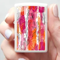 Bold Floral Patterns in Bright Colors Zippo Lighter