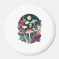 Aesthetic Goblincore And Cottagecore Mushroom Whim Magnet