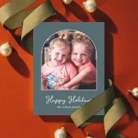 Simple Modern Arch Photo    Holiday Card