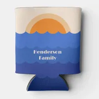 Ocean sunset minimalist scene can cooler