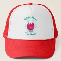 Tis Season for Freezin Funny Christmas Humor  Trucker Hat