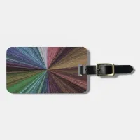 Circular Gradient Earthy Rainbow Luggage Tag