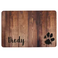 Dog Paw Print Floormat - Dog Bowl Placemat Floor Mat