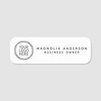 Safety Pin Name Tag or Magnetic with Custom Logo