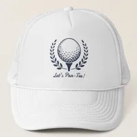 Preppy Golf Birthday Party Trucker Hat