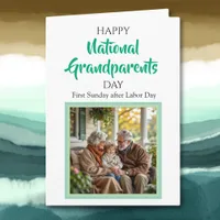 Happy National Grandparents Day Personalized Photo Card