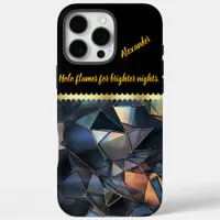 Glimmering Holographic Patterns iPhone 16 Pro Max Case