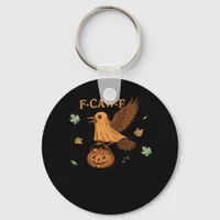 F-Caw-F Halloween Retro Classic Keychain