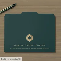 Modern Company Logo File Folder